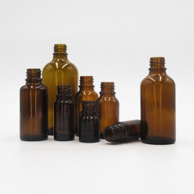 Flacon goutte verre jaune