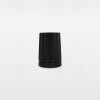 Capsule Rollon noire striée inviolable DIN18 avec bille inox