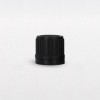 Compte-goutte noir strié DIN18 avec insert standard