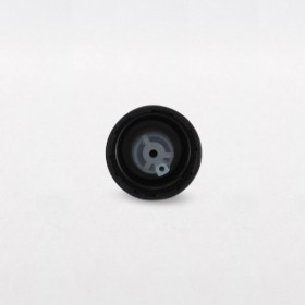 Compte-goutte noir striée DIN18 avec insert huileux