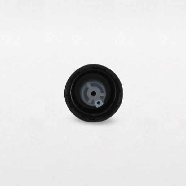 Compte-goutte noir striée DIN18 avec insert huileux