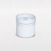 Compte-goutte blanc striée inviolable DIN18 avec insert huileux