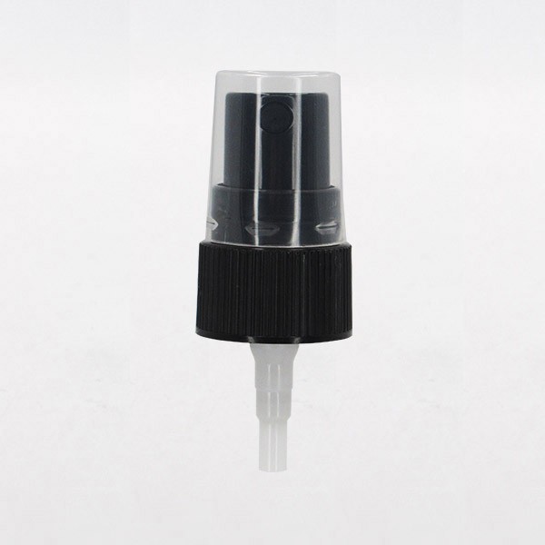 Pompe spray noire DIN18 avec capot transparent