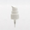 Pompe crème blanche DIN18 avec capot transparent