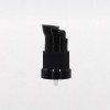 Pompe crème noire DIN18 modèle APTAR avec capot noir